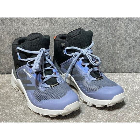 Adidas Terrex Swift R3 Mid Gore-Tex Hiking Shoes Mens 8 Gorpcore Outdoors Black - Picture 2 of 8